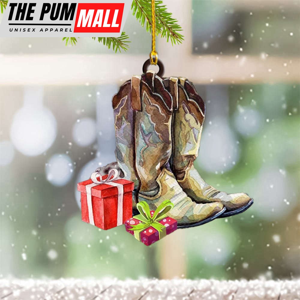 Cowboy Boot Christmas Ornament Dallas Cowboy Ornament Decoration Gift Ideas Limited Edition