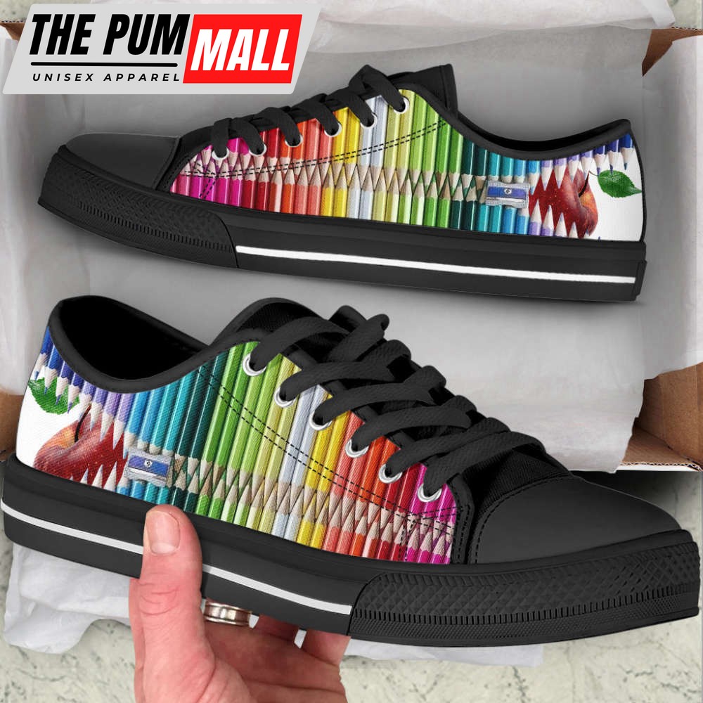 crayon-color-eat-apple-low-top-shoes-canvas-print-casual-fashion-gift-guge6qad Crayon Color Eat Apple Low Top Shoes – Canvas Print Casual Fashion Gift