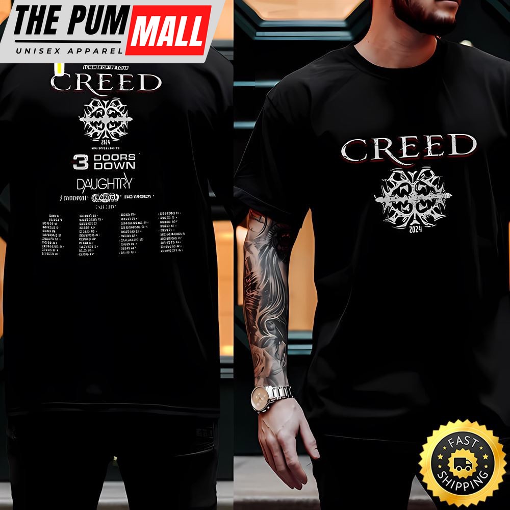 Creed 2025 Tour Summer Of 99 Tour Two Sided Shirt
