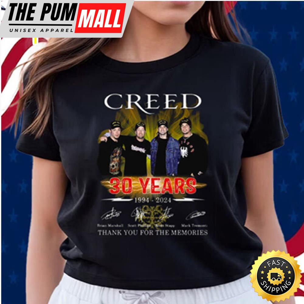 Creed 30 Years 1994-2025 Thank You For The Memories Shirt