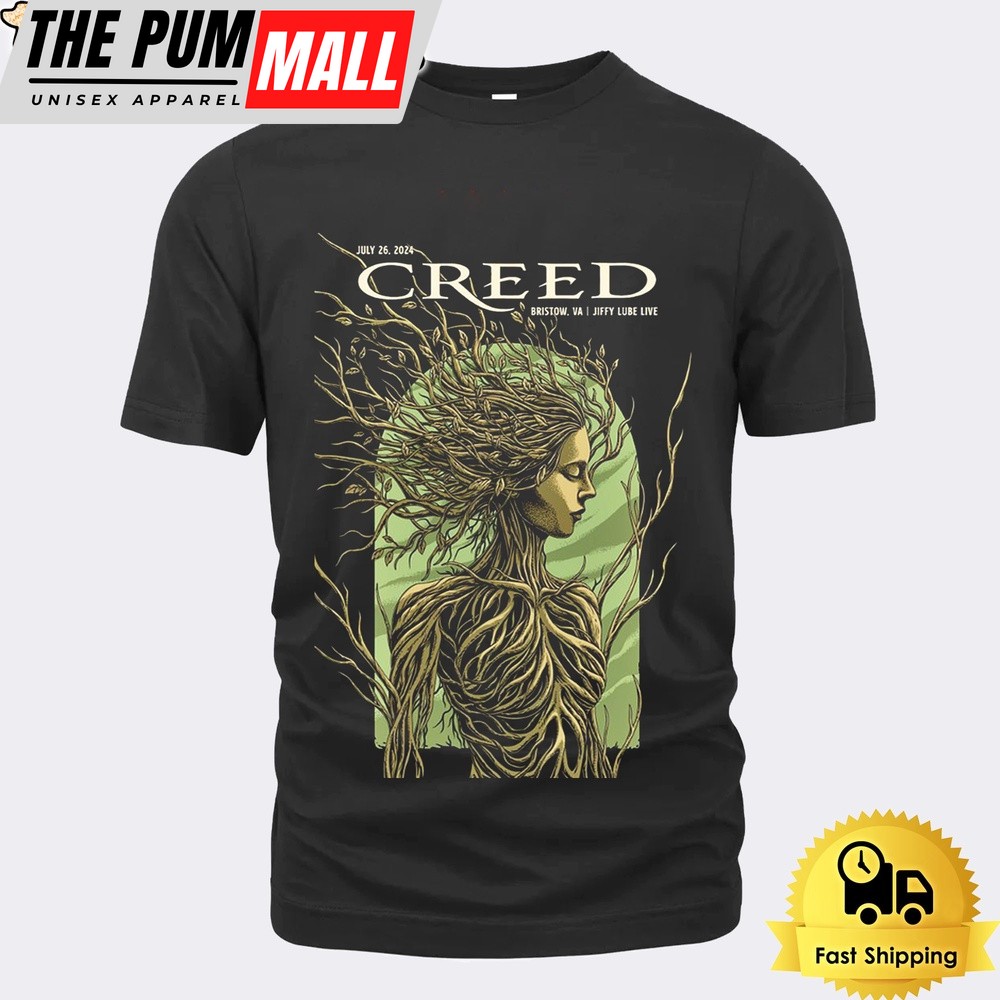 Creed At Jiffy Lube Live in Bristow VA On July 26 2024 Unisex T-Shirt