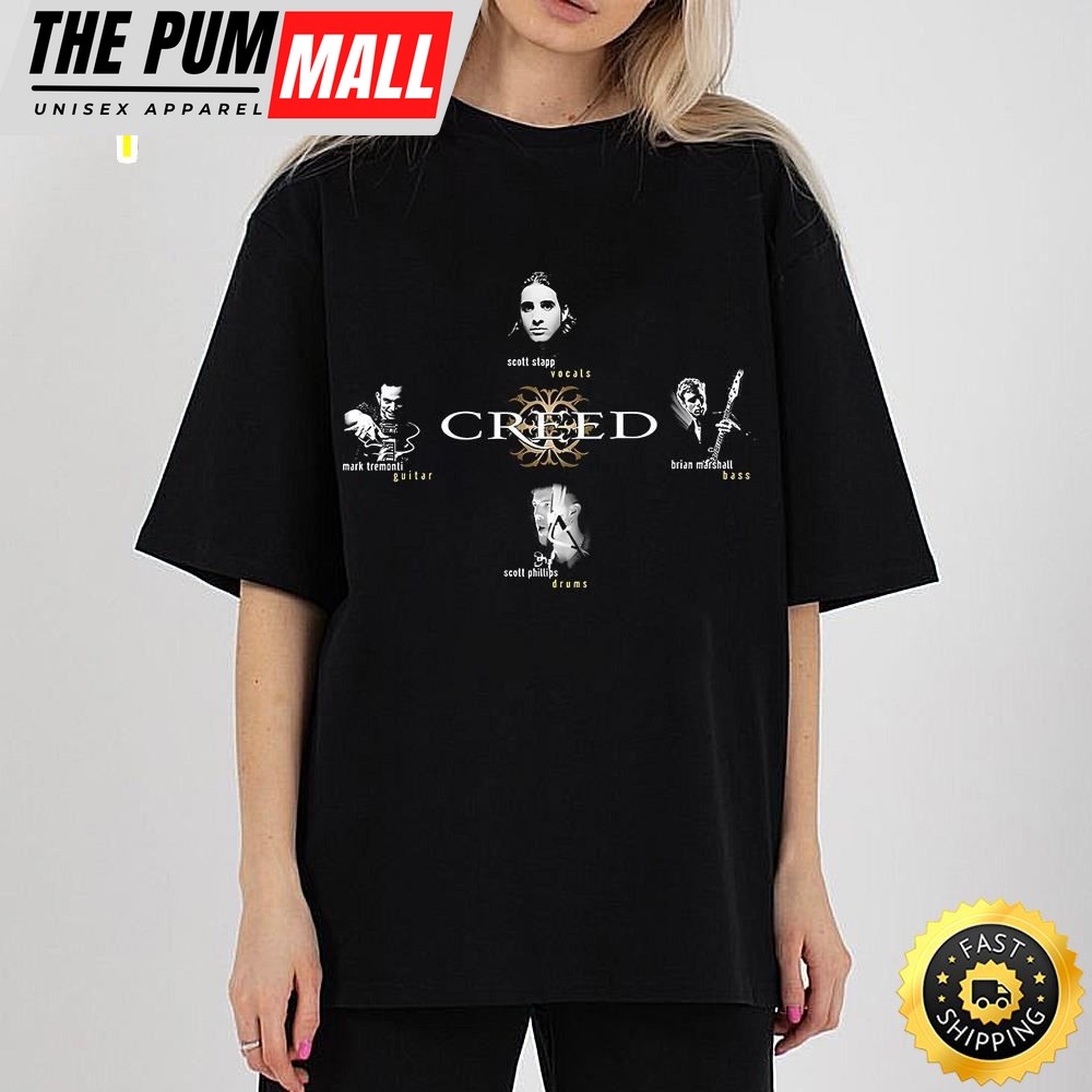 Creed Band Members Merch, Creed Band Fan Gift Shirt, Creed 2025 Tour T-Shirt