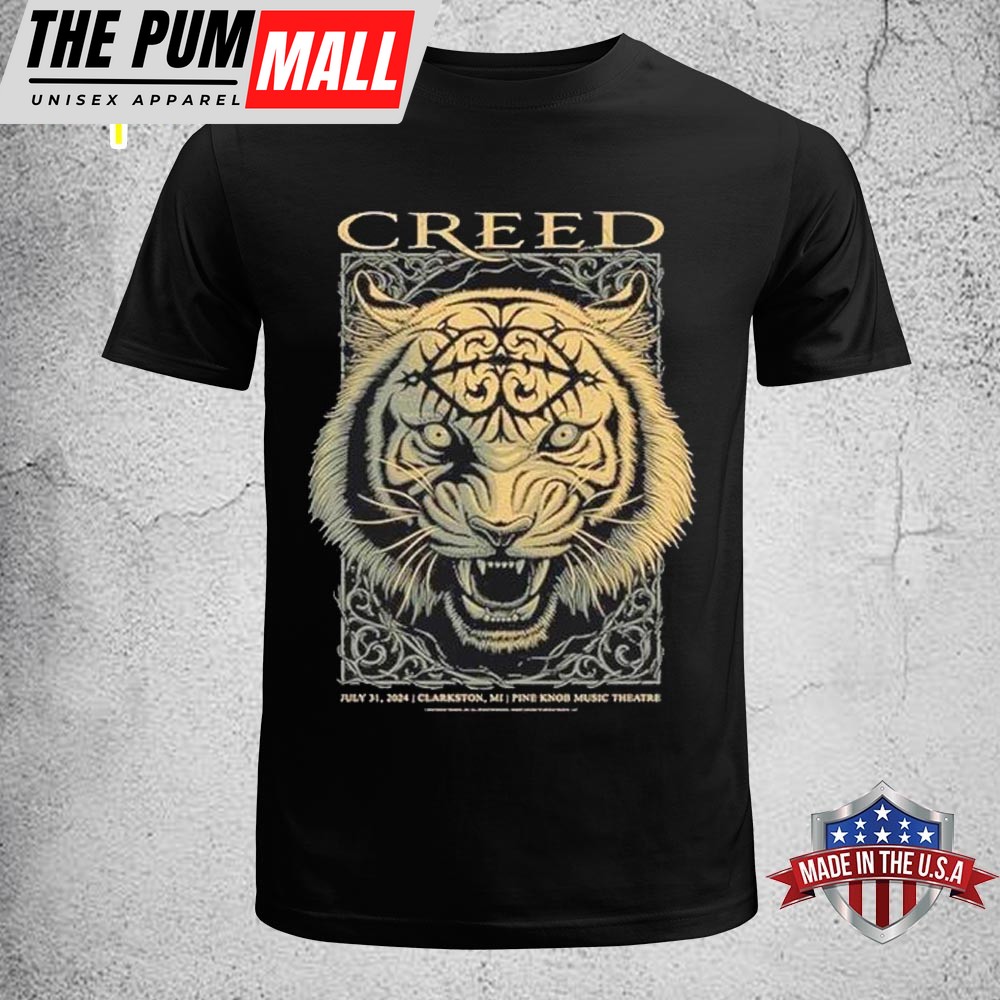 Creed Band Summer Of 99 Tour 2025 Pine Knob Music Theatre Clarkston MI Unisex T-Shirt