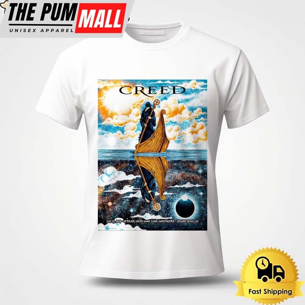 Creed Live At Virginia Beach VA On July 27 2024 Unisex T-Shirt