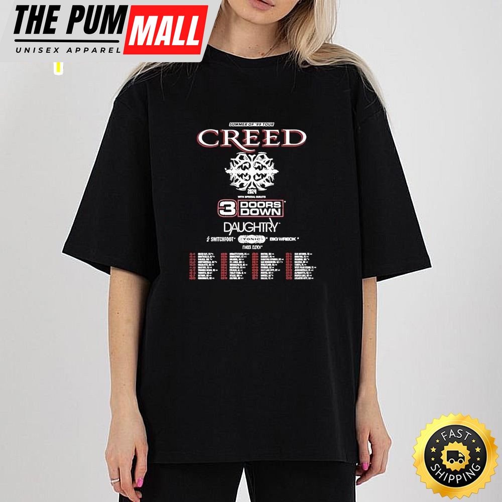 Creed Summer Of 99 Tour 2025 Shirt