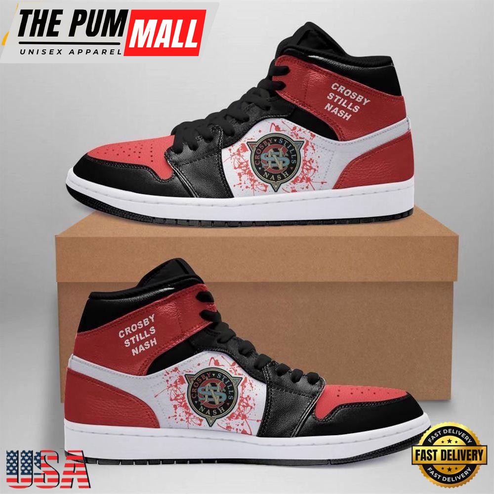 Crosby Stills Nash Rock Band Air Jd Shoes Sport Sneakers