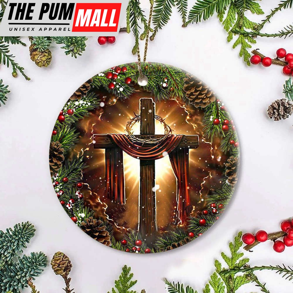 Cross Christmas Ornament Religious Ornaments For Christmas Decorated Xmas Trees Limited Edition