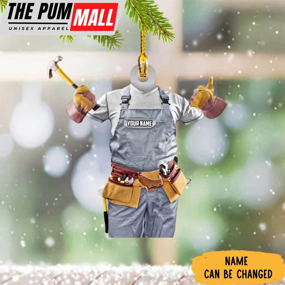 Custom Carpenter Ornament Carpenter Christmas Ornaments Christmas Tree Hanging Decor Limited Edition