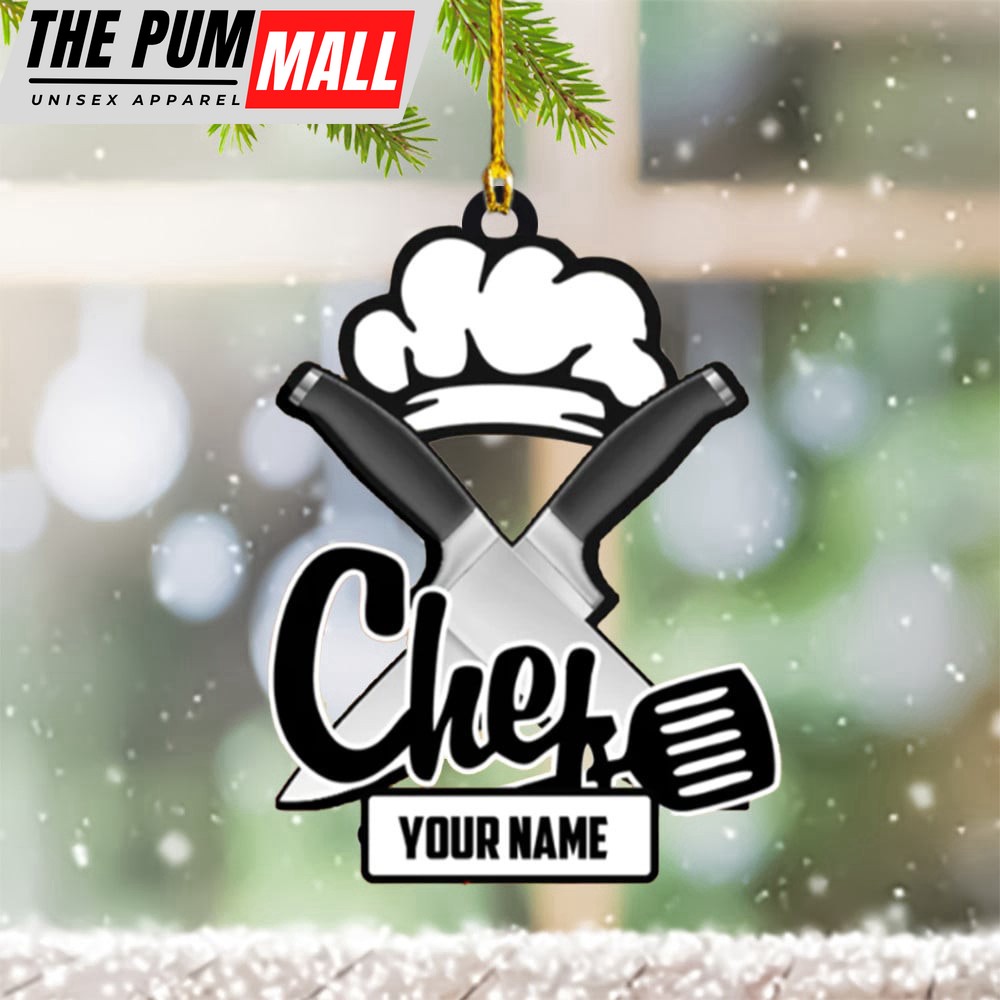Custom Chef Ornament Personalized Chef Christmas Ornaments Gifts For Cooking Lovers Limited Edition