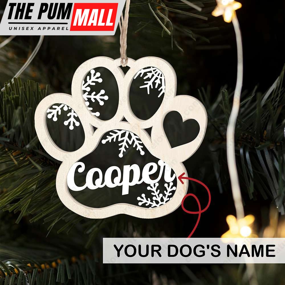 Custom Dog Christmas Ornament Personalized Pet Ornaments Xmas Gift for Dogs Lover Limited Edition