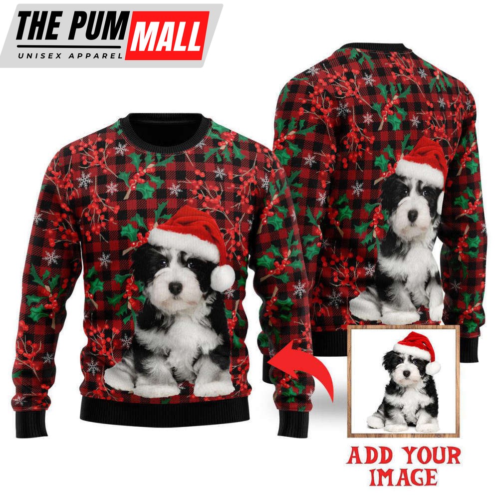 Custom Dog For Christmas Custom Christmas Sweaters For Men & Women