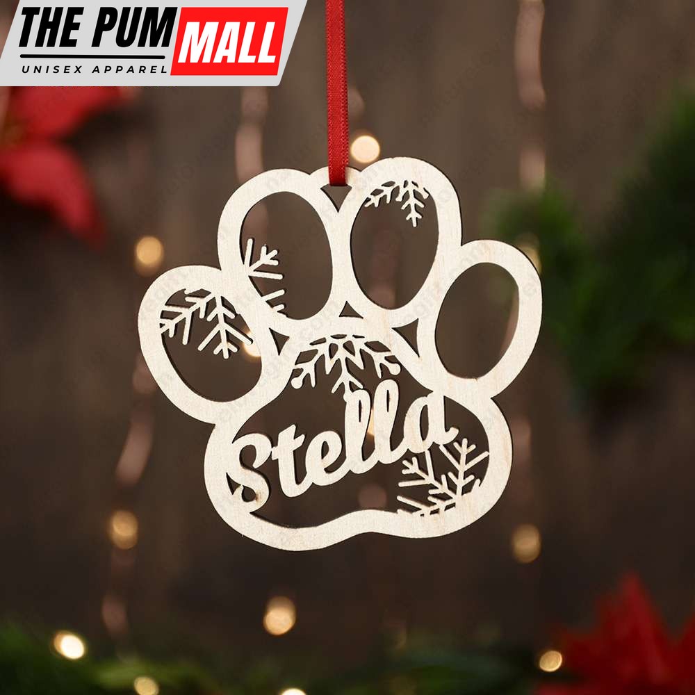 Custom Dog Ornament With Name Personalized Pet Christmas Ornaments Gift for Dogs Lover Limited Edition