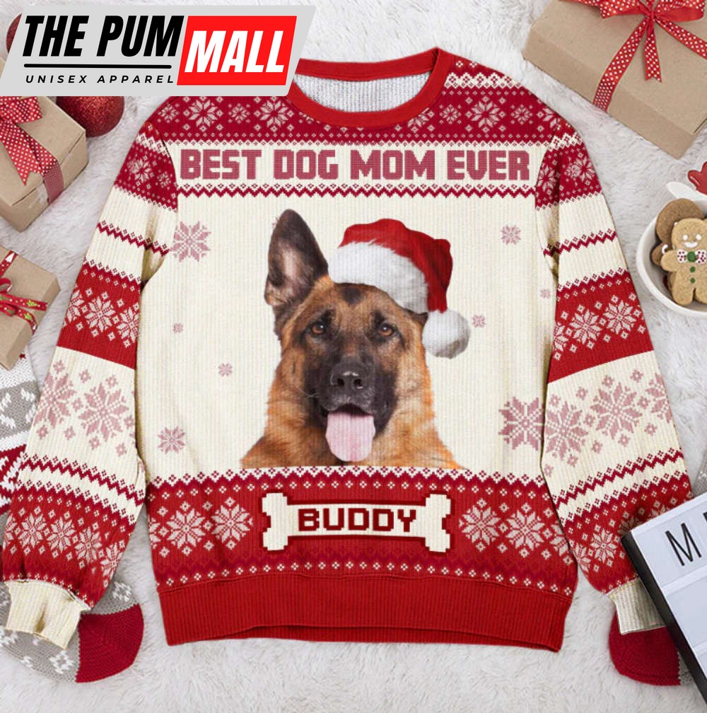 Custom Dog Picture Ugly Sweater, Personalized Dog Christmas Ugly Sweater, Gift For Dog Lovers