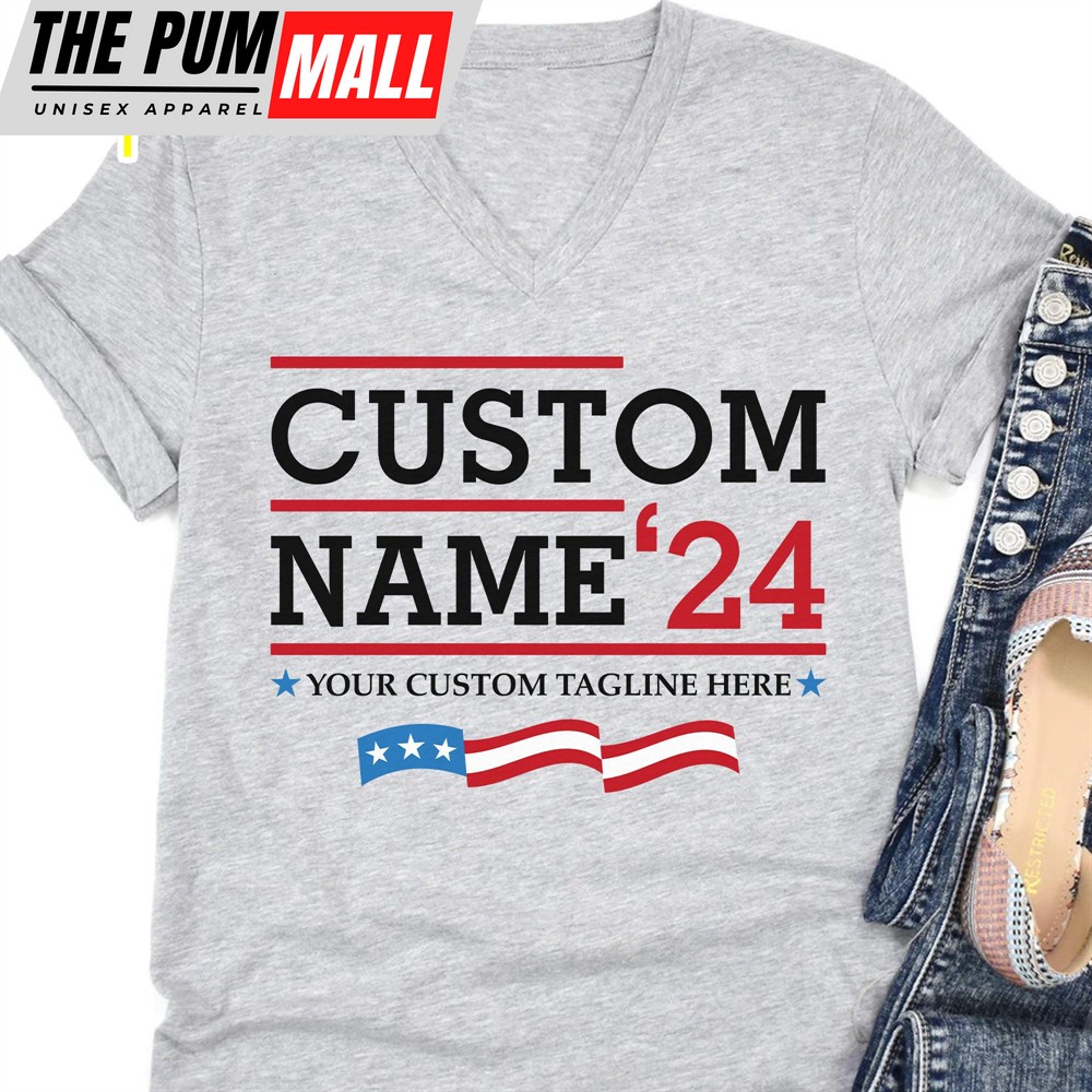 Custom Election Shirt Personalized Election Shirt Custom Name Tee Custom Vote Bright Tee