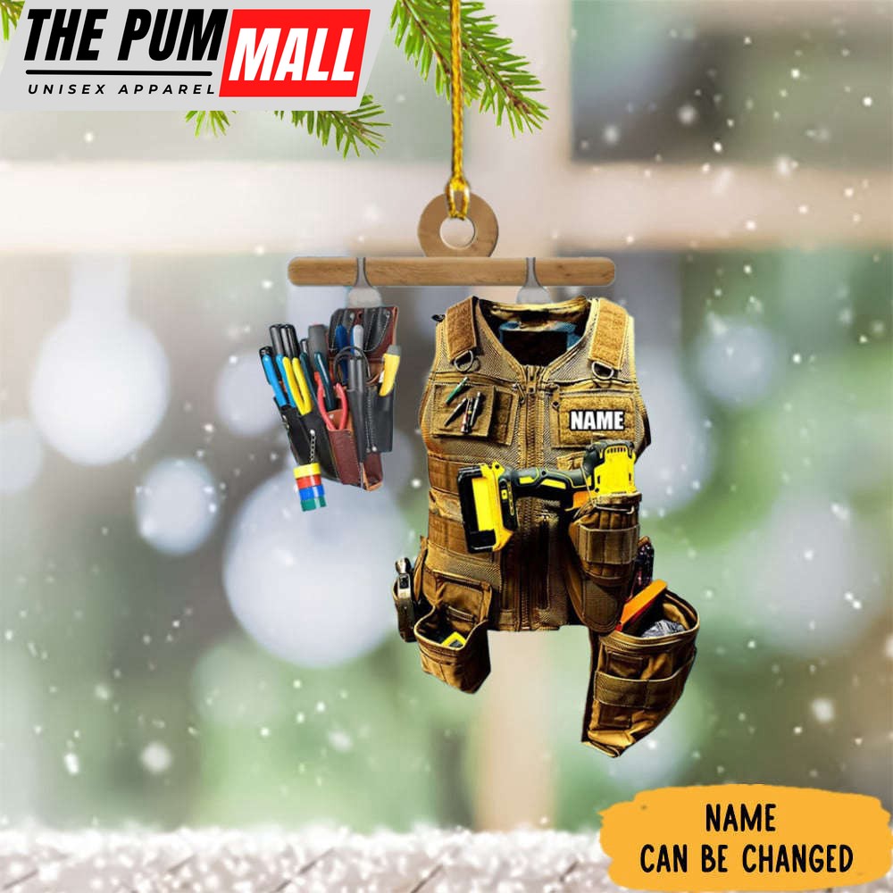 Custom Electrician Christmas Ornament Personalized Electrician Ornament 2023 Limited Edition