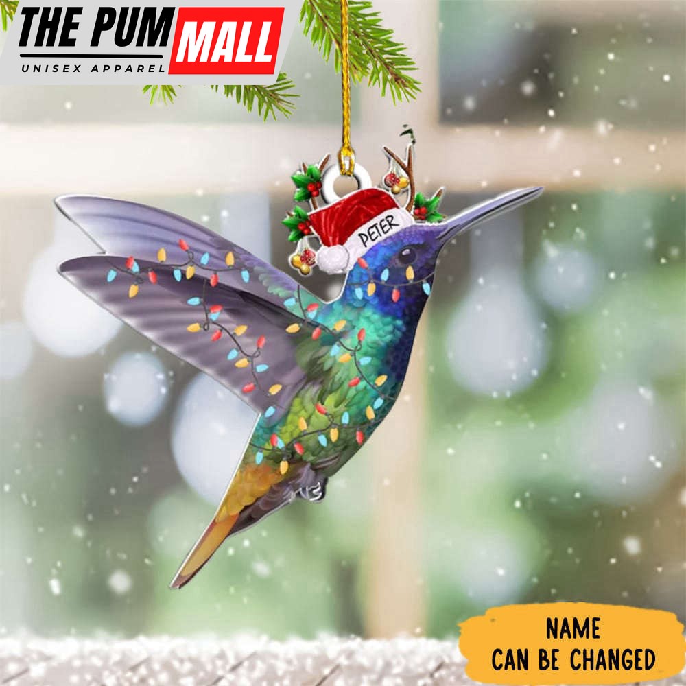 Custom Hummingbird Christmas Ornament 2023 Xmas Tree Ornament Gifts For Hummingbird Lovers Limited Edition