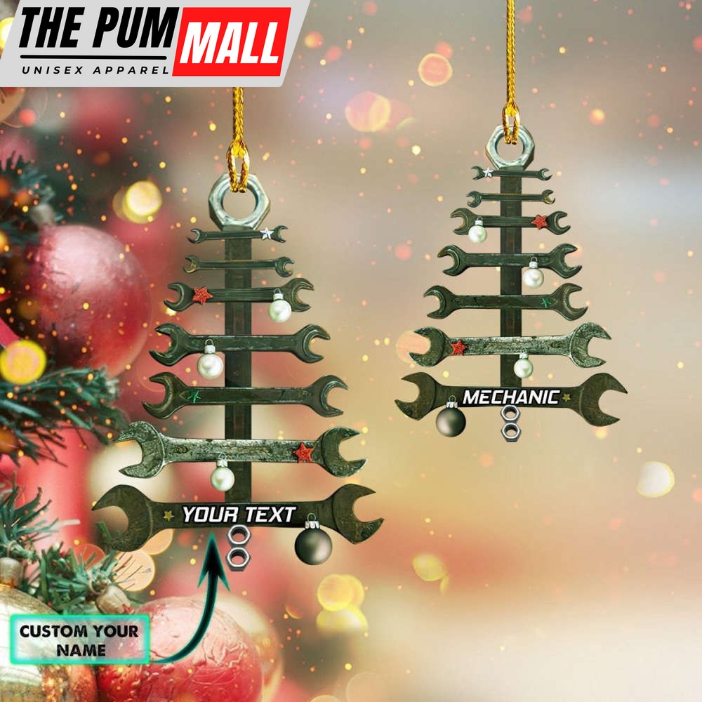 Custom Mechanic Shaped Ornament Christmas Tree Ornaments Gift For Decor Limited Edition