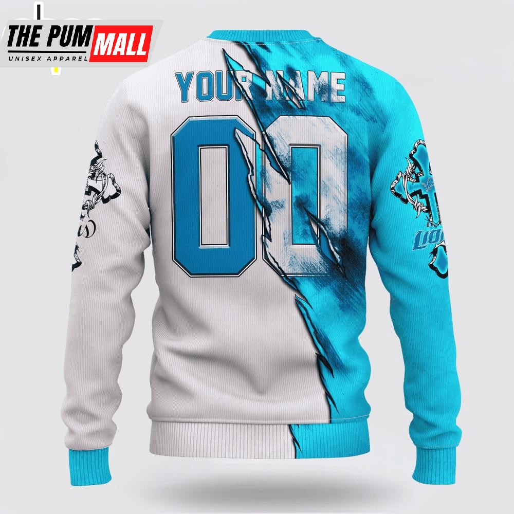 custom-name-and-number-nfl-detroit-lions-jesus-face-3d-sweater-cs5ava5m Custom Name And Number NFL Detroit Lions Jesus Face 3D Sweater