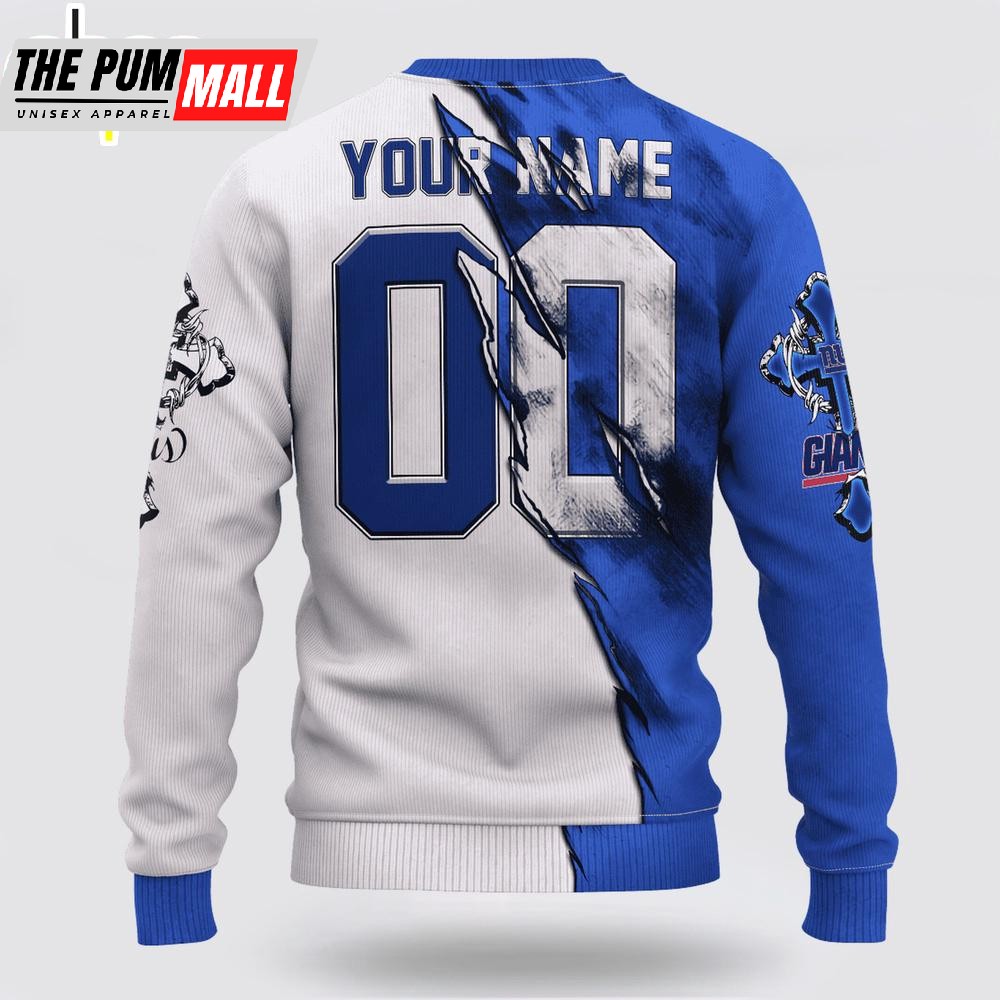 custom-name-and-number-nfl-new-york-giants-jesus-face-3d-sweater-22ltl06b Custom Name And Number NFL New York Giants Jesus Face 3D Sweater