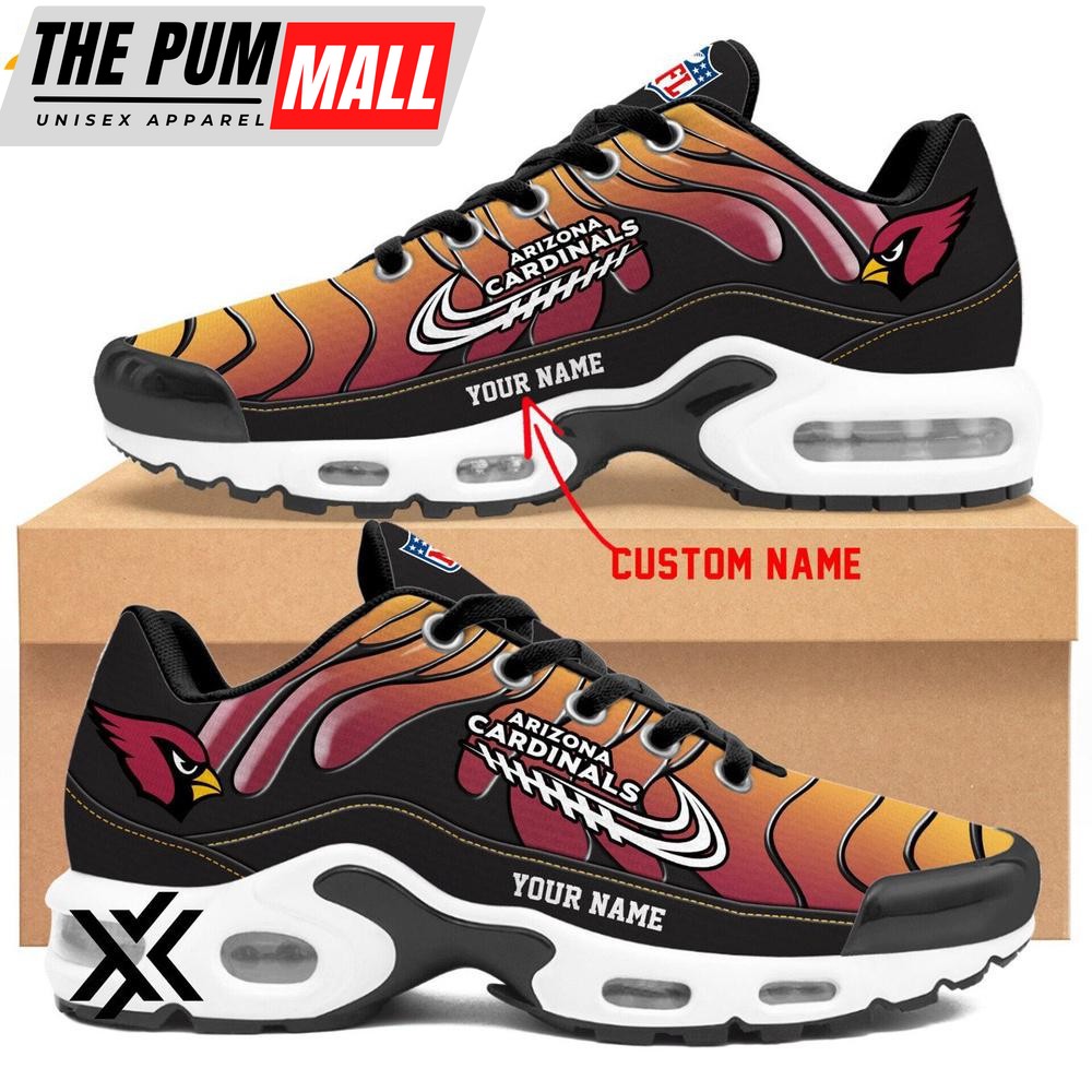 Custom Name Arizona Cardinals Team Air Max Plus Shoes For Fans