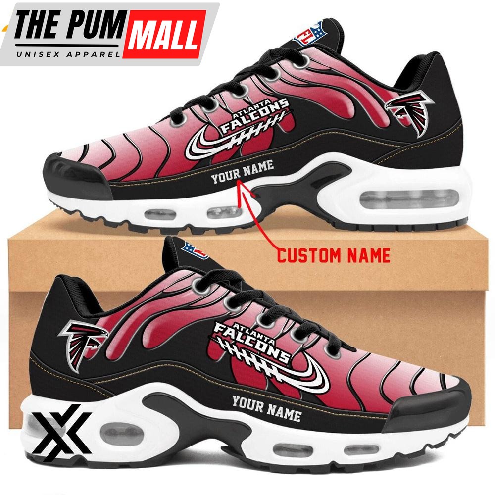 Custom Name Atlanta Falcons Team Air Max Plus Shoes For Fans