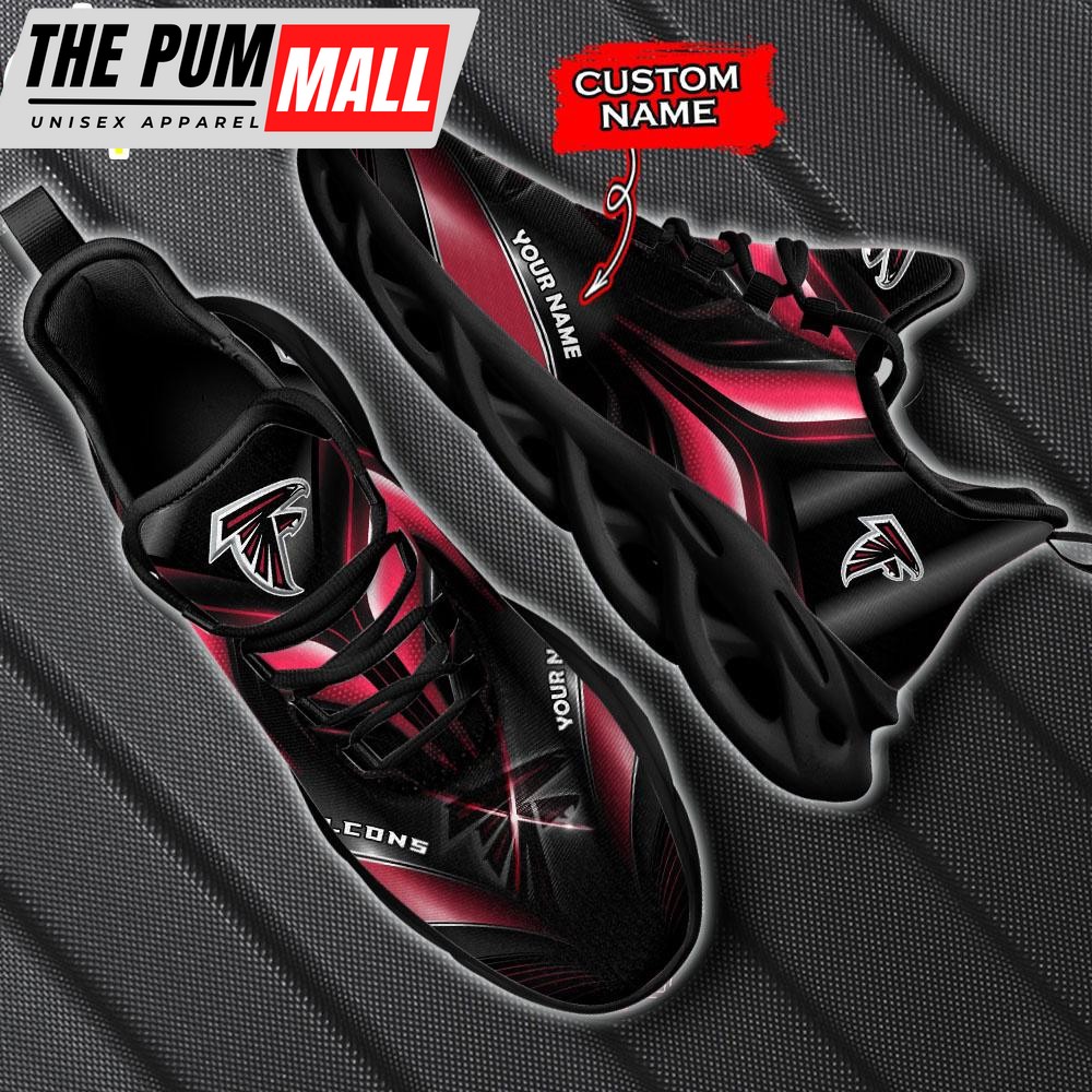 Custom Name Atlanta Falcons Team Max Soul Shoes Gift For Fans