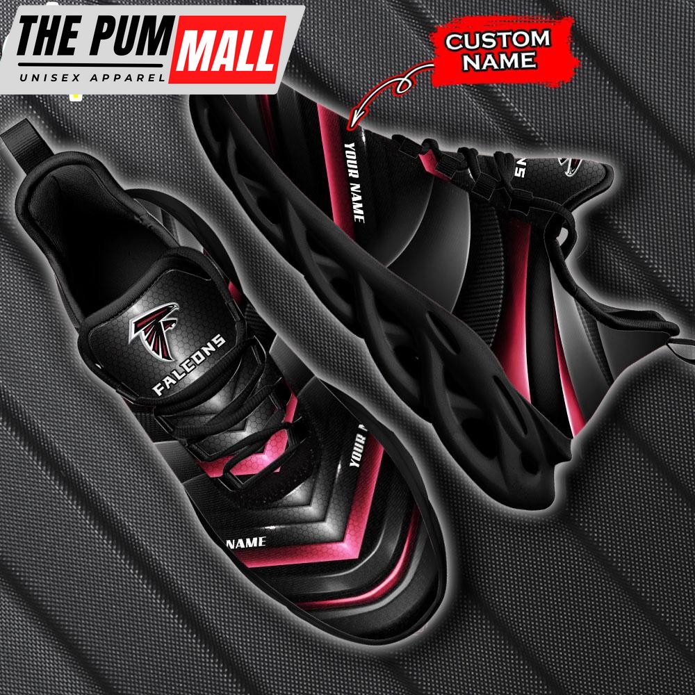 Custom Name Atlanta Falcons Team NFL Max Soul Shoes Gift For Fans