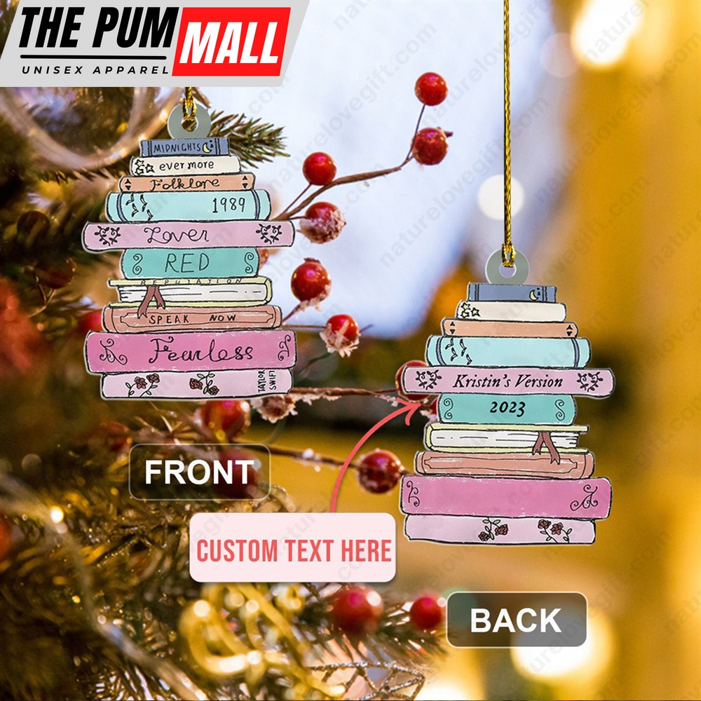 Custom Name Book Album Taylor Swift Ornament Taylor’s Version Xmas Gift Limited Edition