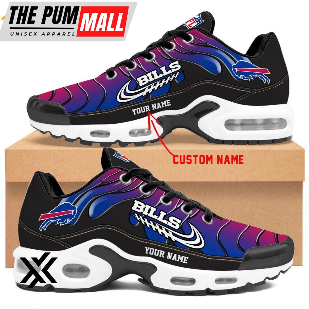 Custom Name Buffalo Bills Team Air Max Plus Shoes For Fans