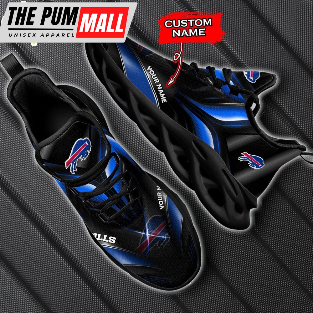 Custom Name Buffalo Bills Team NFL Sport Max Soul Shoes Gift For Fans