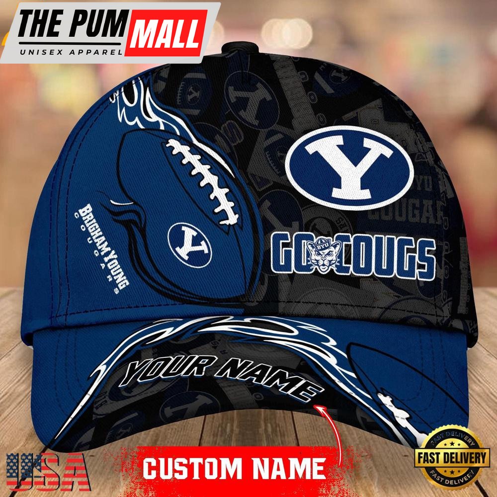 Custom Name BYU Cougars NCAA Classic Cap Snapback Hats