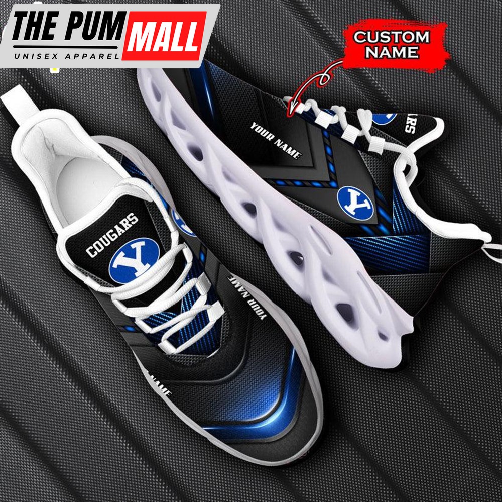 Custom Name BYU Cougars Sport Max Soul Shoes For Fans