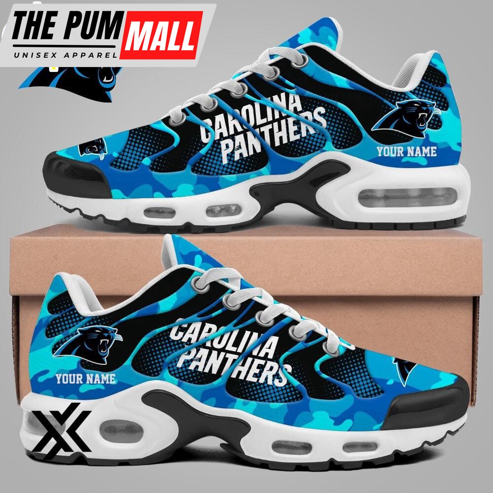 Custom Name Carolina Panthers Air Max Plus Shoes For Fans