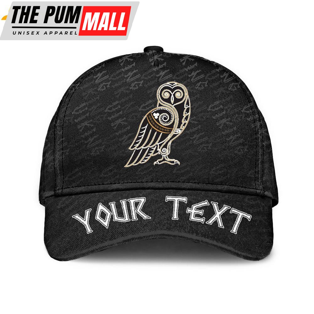 Custom Name Celtic Owl Classic Baseball Cap