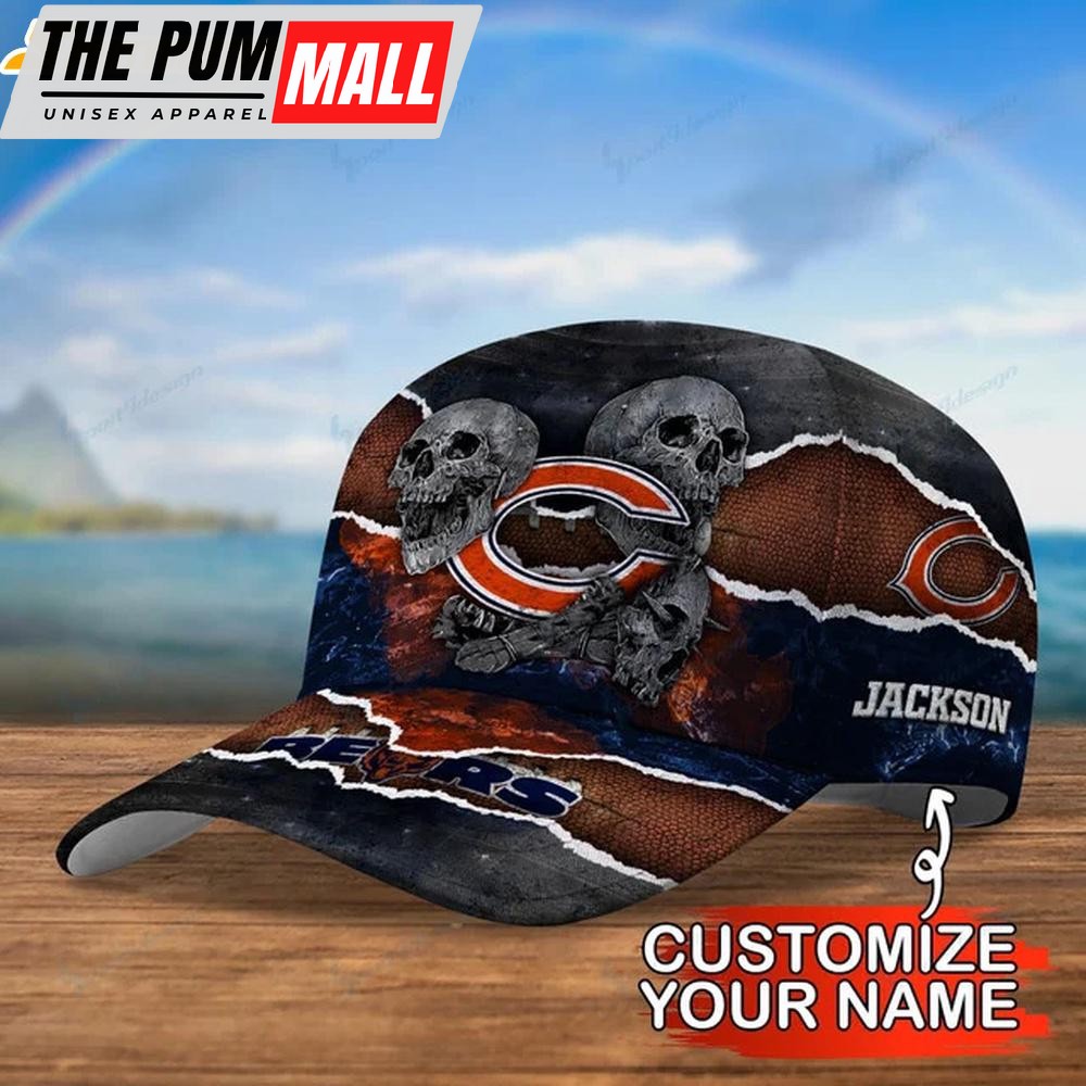 Custom Name Chicago Bears Football Classic Baseball Cap