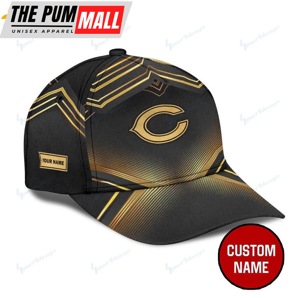 Custom Name Chicago Bears Logo Classic Baseball Cap