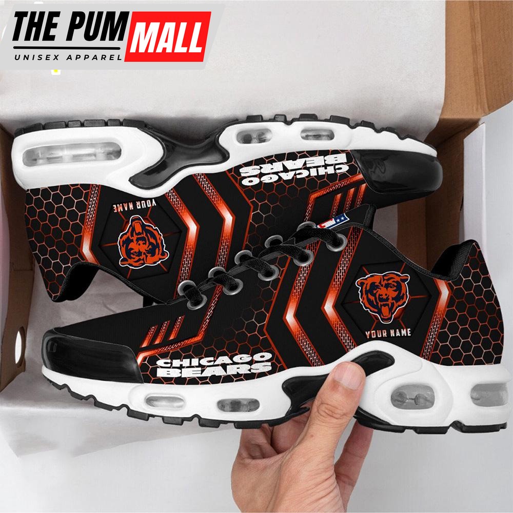 Custom Name Chicago Bears NFL Air Max Plus Shoes For Fans
