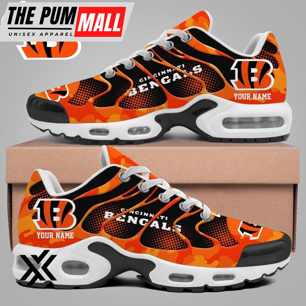 Custom Name Cincinnati Bengals Air Max Plus Shoes For Fans