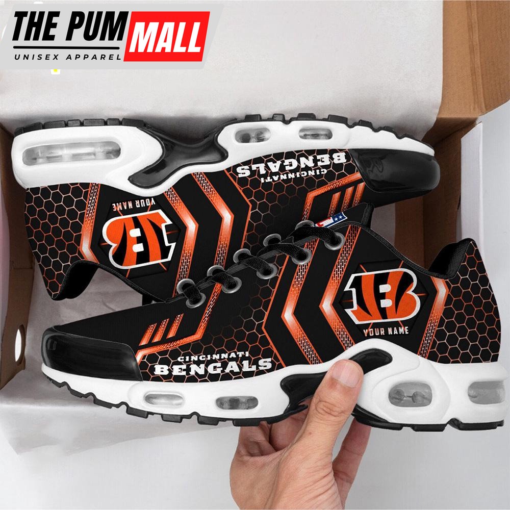 Custom Name Cincinnati Bengals NFL Air Max Plus Shoes For Fans