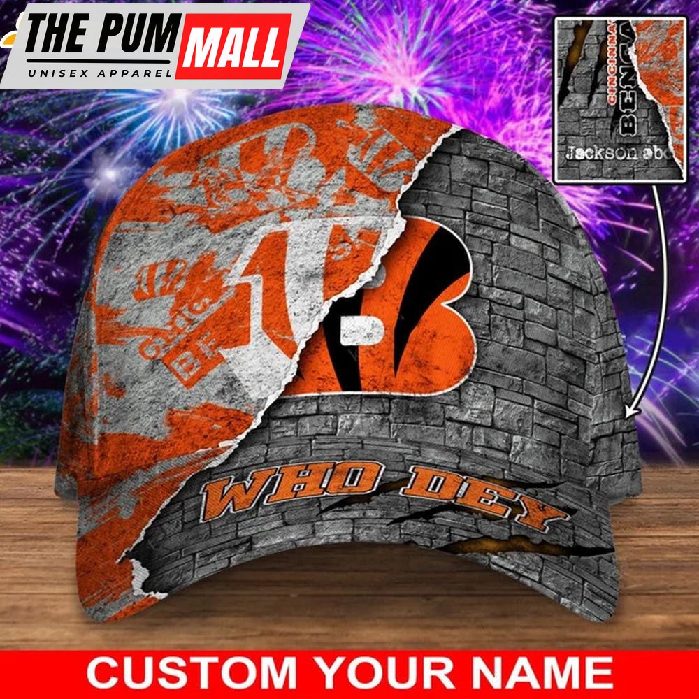 Custom Name Cincinnati Bengals Sport Team Classic Baseball Cap
