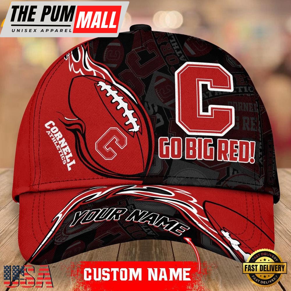 Custom Name Cornell Big Red NCAA Classic Cap Snapback Hats