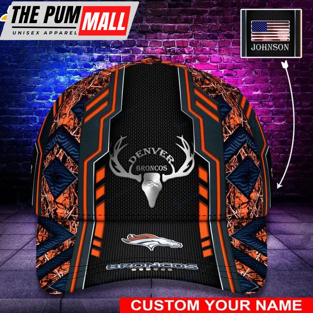 Custom Name Denver Broncos Classic Baseball Cap