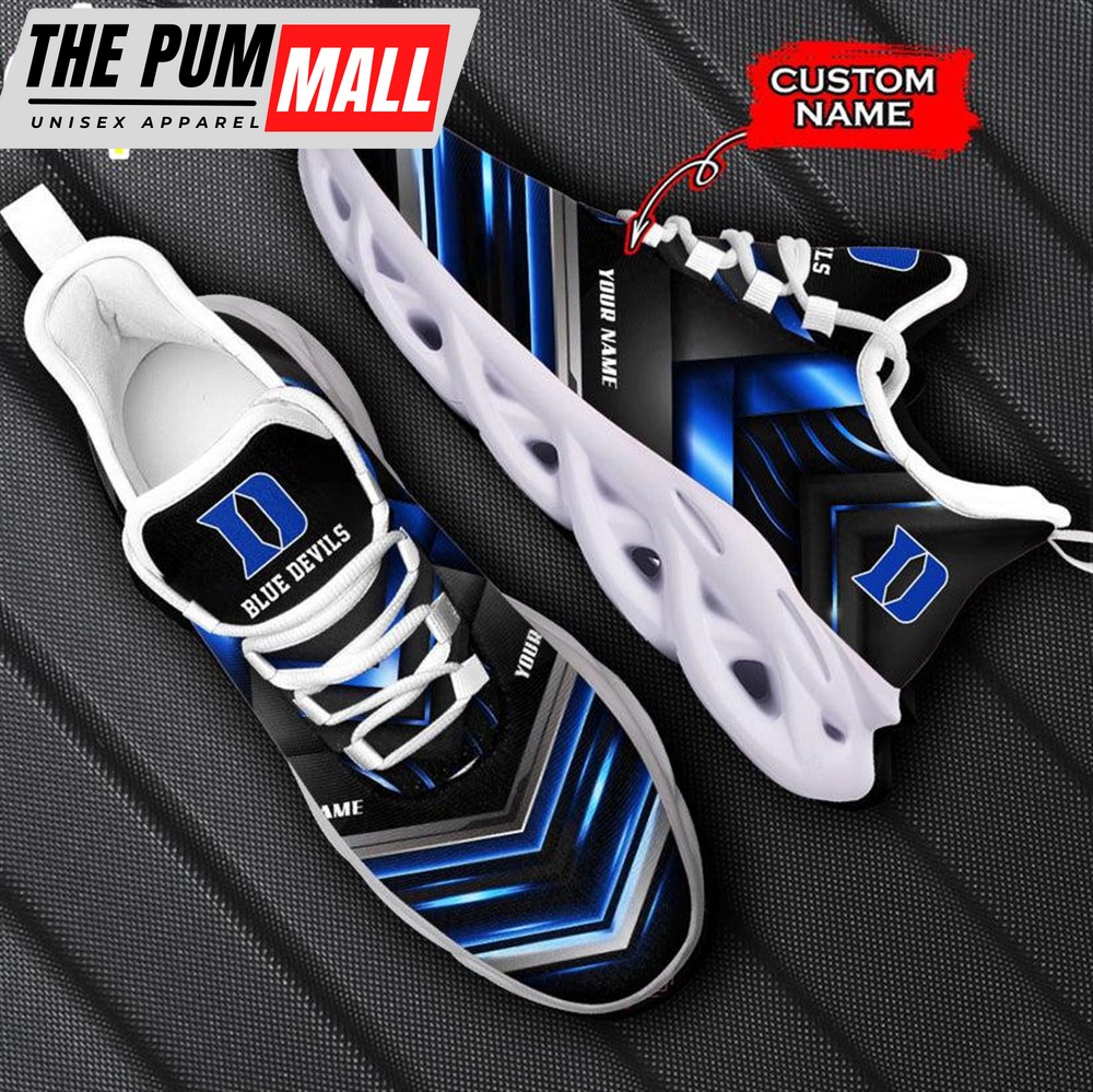 Custom Name Duke Blue Devils NCAA Max Soul Shoes For Fans
