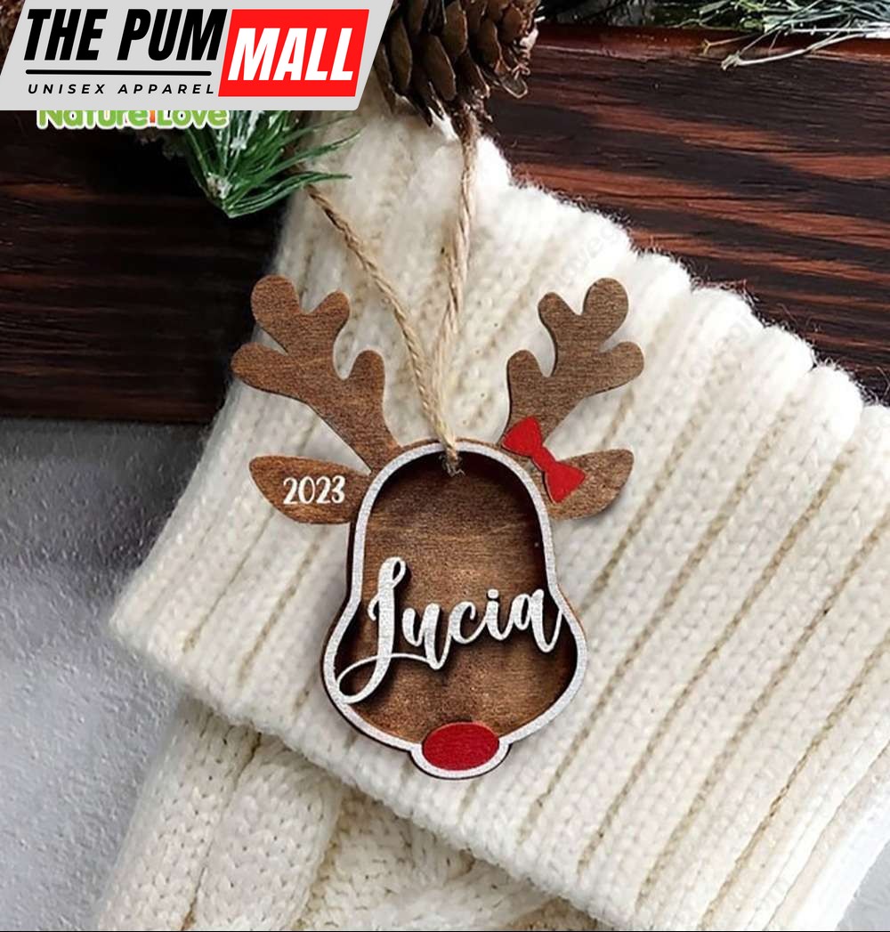 Custom Name Family Rudolph The Red Nosed Reindeer Christmas Ornament Limited Edition