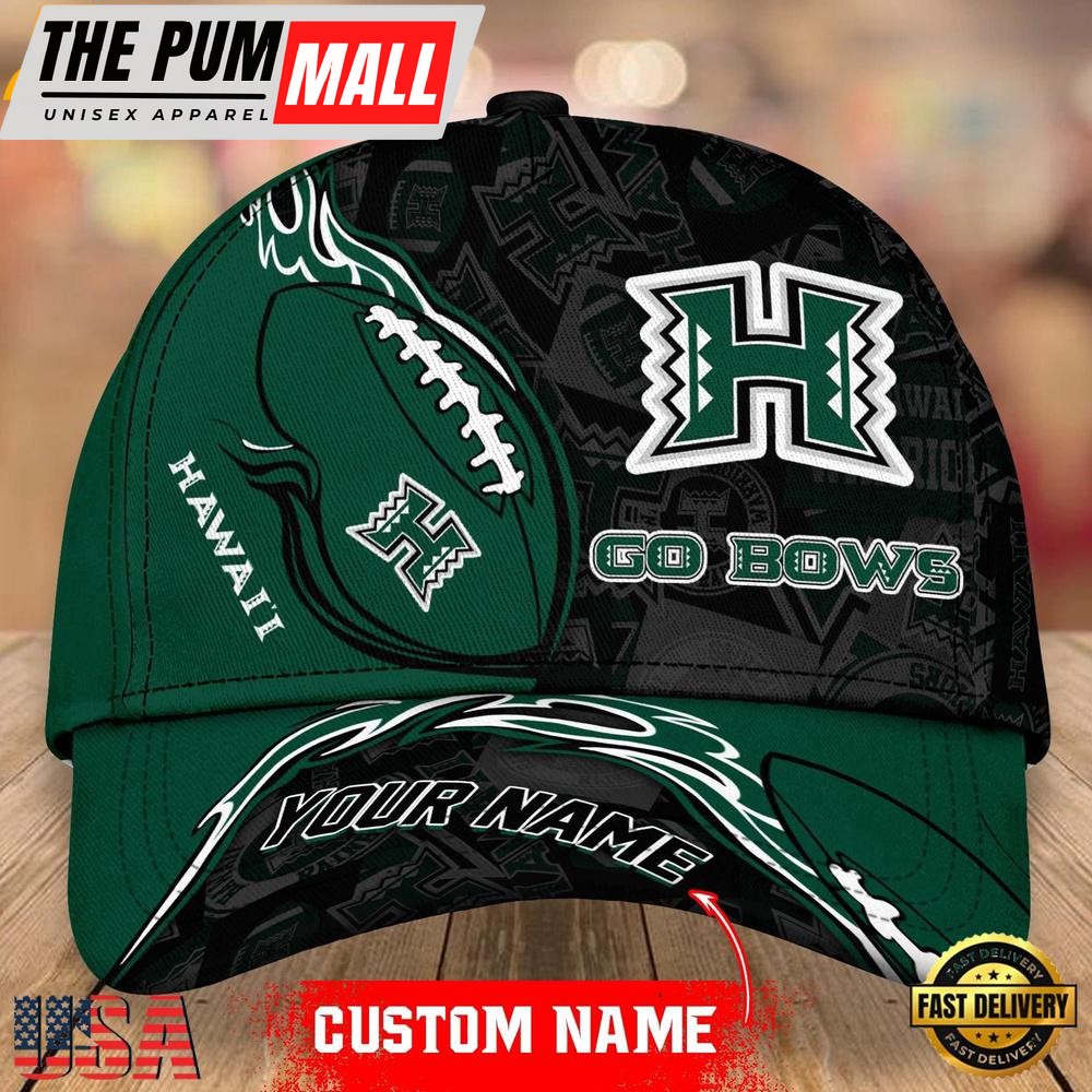 Custom Name Hawaii Rainbow Warriors NCAA Classic Cap Snapback Hats