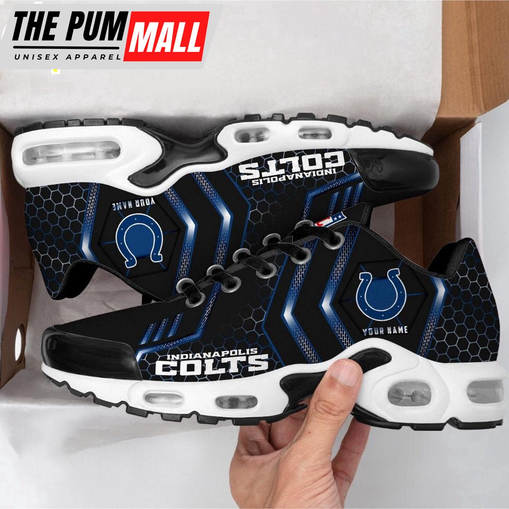 Custom Name Indianapolis Colts NFL Air Max Plus Shoes For Fans