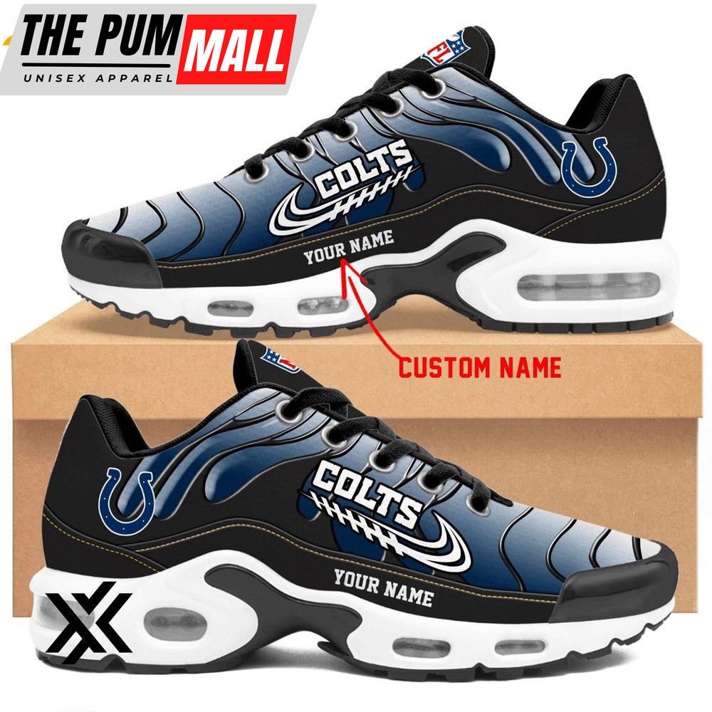 Custom Name Indianapolis Colts Team Air Max Plus Shoes For Fans