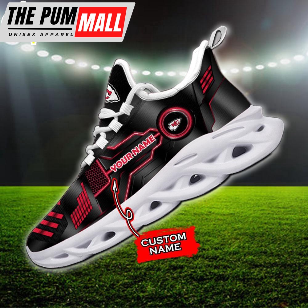 Custom Name Kansas City Chiefs NFL Max Soul Shoes Gift For Fans