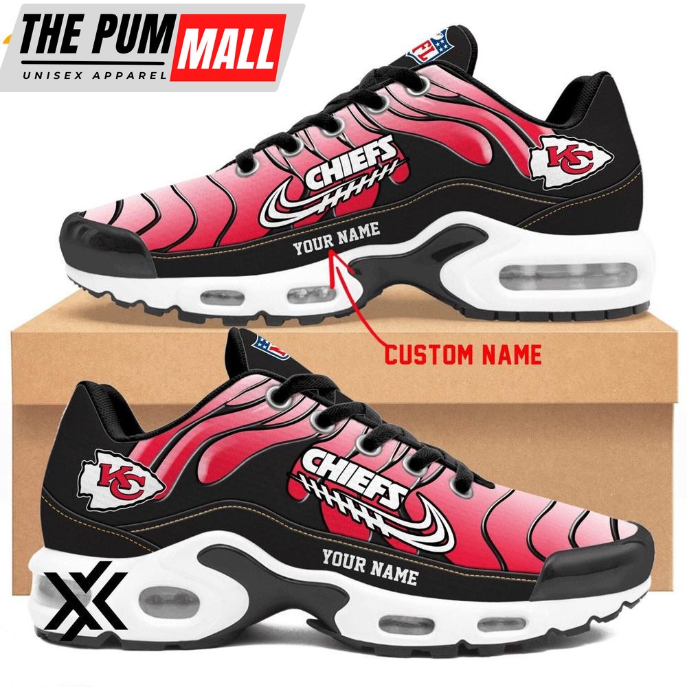 Custom Name Kansas City Chiefs Team Air Max Plus Shoes For Fans