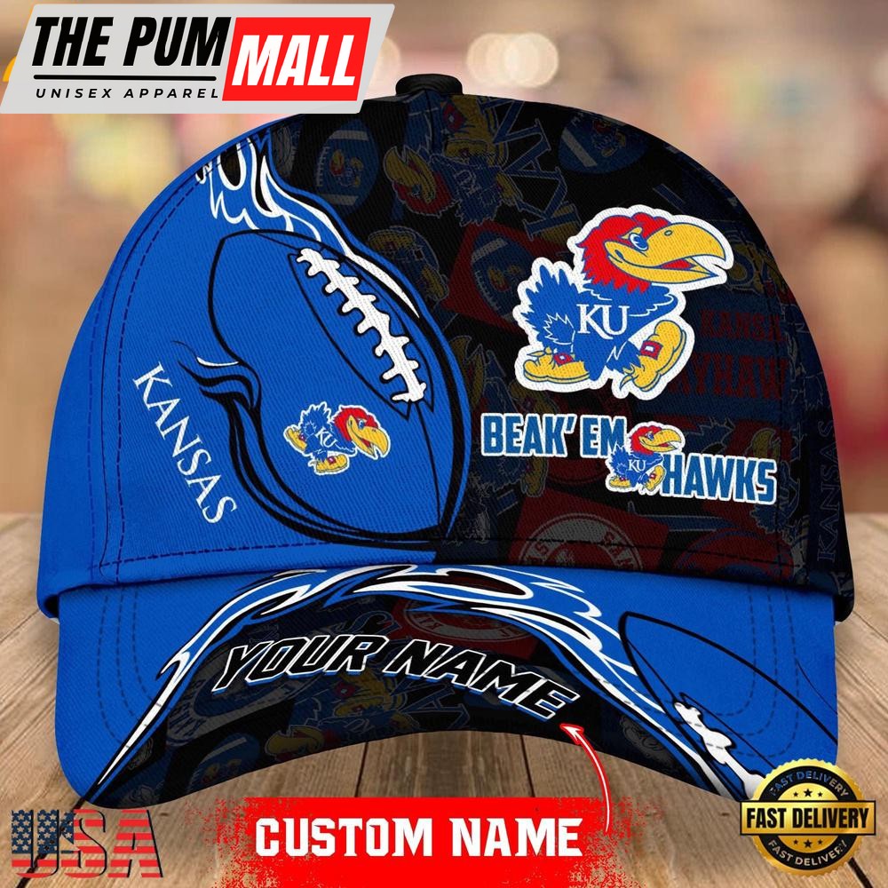 Custom Name Kansas Jayhawks NCAA Classic Cap Snapback Hats